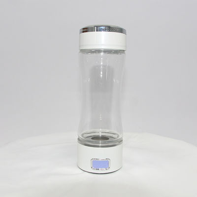 Portable SPE Hydrogen Rich Water Bottle Metal Base White 3*3*7.7 Inch