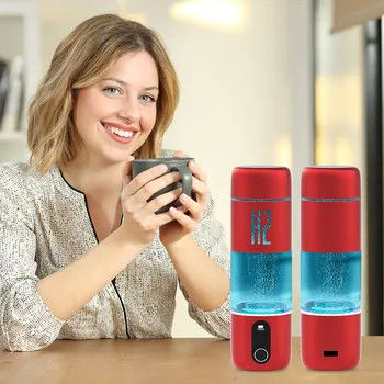 Good price SPE PEM Water Electrolysis Portable Hydrogen Water Bottle 2000ppb Touch Control online